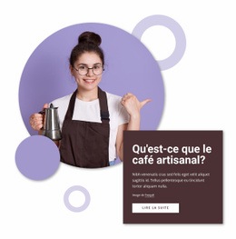 Café Artisanal - Modèle HTML D'Une Page