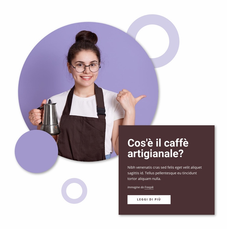 Caffè artigianale Progettazione di siti web