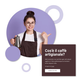 Caffè Artigianale - Modello Di Pagina Web HTML