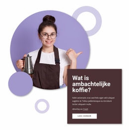 Ambachtelijke Koffie - Inspiratie Voor Landingspagina'S