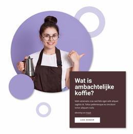 Ambachtelijke Koffie - Professionele Joomla-Sjabloon