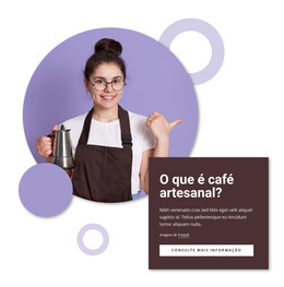 Café Artesanal - Modelo De Página Da Web HTML