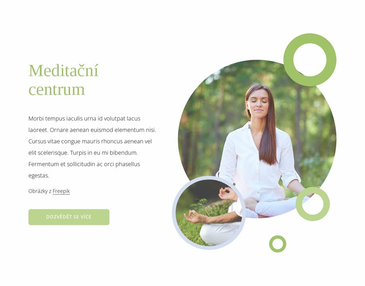 Meditační centrum Šablona CSS