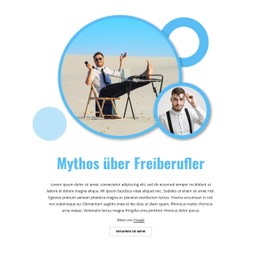 Mythos Über Freiberufliche Tätigkeit HTML-CSS-Websitevorlage