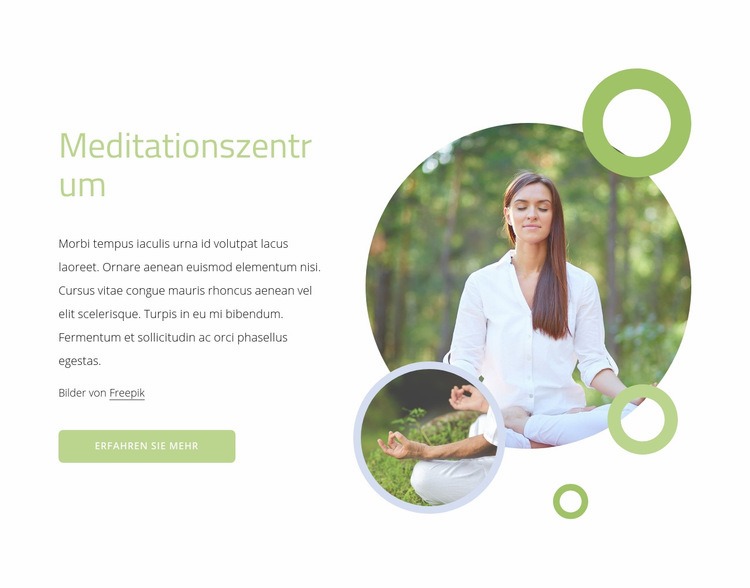 Meditationszentrum HTML Website Builder