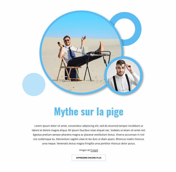 Mythe sur la pige Conception de site Web