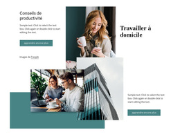 Travailler À Domicile – Modèle De Site Web Mobile