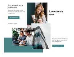 Lavorare Dall'Ufficio A Casa - Modelli Di Siti Web