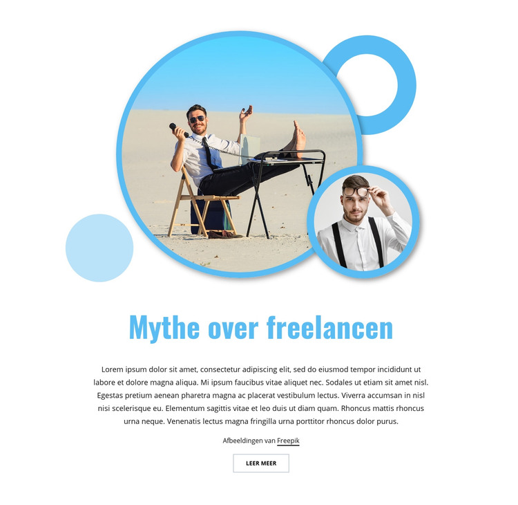 Mythe over freelancen HTML-sjabloon