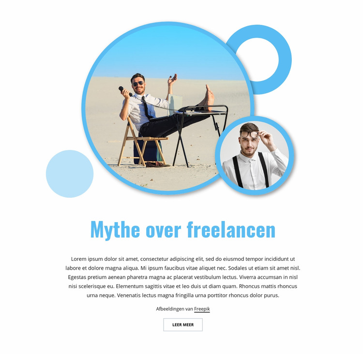 Mythe over freelancen Joomla-sjabloon