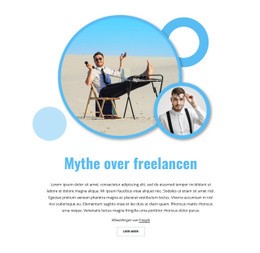 Mythe Over Freelancen - Mockup-Sjabloon Voor Websites