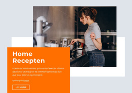 Home Recepten - Professionele Websitesjabloon