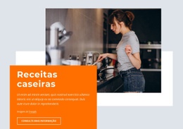 Receitas Caseiras - HTML Template Generator