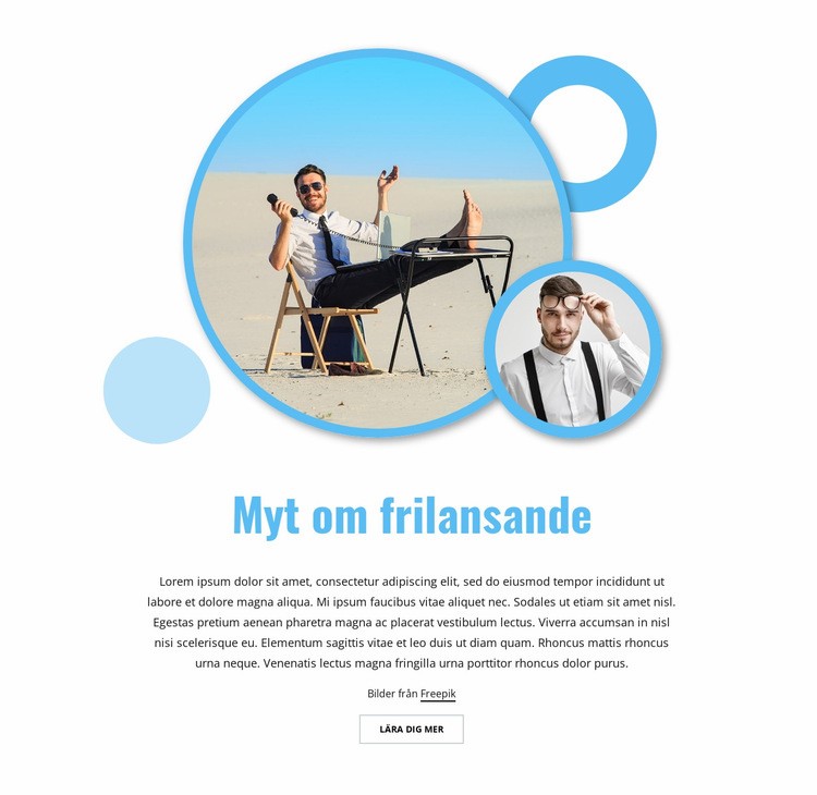 Myt om frilans HTML-mall