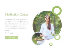 Meditationscenter - Bästa Designen Av Webbplatsmall