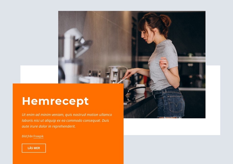 Hemrecept WordPress -tema