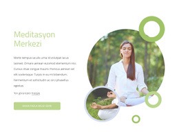 Meditasyon Merkezi - Web Sitesi Oluşturucu