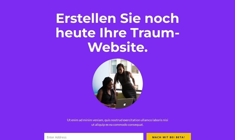 Einzigartige Ideen für kleine Unternehmen HTML5-Vorlage