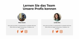 Joomla-Template Für Lernen Sie Unsere Mitarbeiterin Kennen