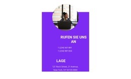 Kreativste Landingpage Für Foto Und Kontakte