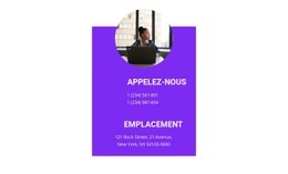 Photos Et Coordonnées - Meilleur Modèle D'Une Page