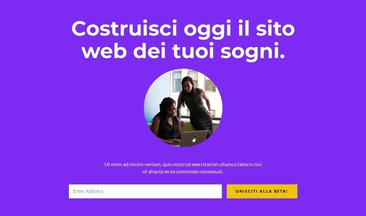 Idee uniche per piccole imprese Modelli di Website Builder