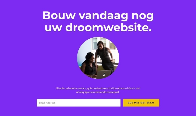 Unieke ideeën voor kleine bedrijven HTML5-sjabloon