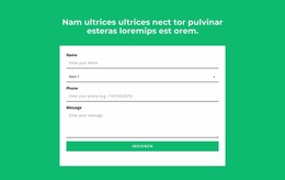 Contactformulier En Kop - Beste Joomla-Sjabloon