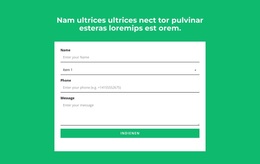 Meest Creatieve WordPress-Thema Voor Contactformulier En Kop