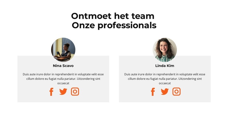 Maak kennis met onze damesmedewerkers WordPress-thema