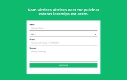 Contactformulier En Kop - Eenvoudige Websitebouwer