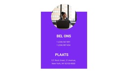 Platformsjabloon Lanceren Voor Foto En Contacten