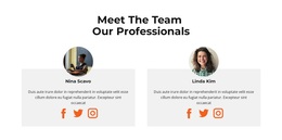 Responsive Web Template For Meet Our Women'S Staff