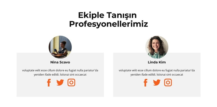 Kadın çalışanlarımızla tanışın CSS Şablonu