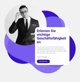 Kritische Geschäftsfähigkeiten - Responsive HTML5-Vorlage