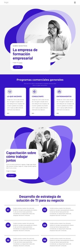 La Empresa De Formación Empresarial - Create HTML Page Online