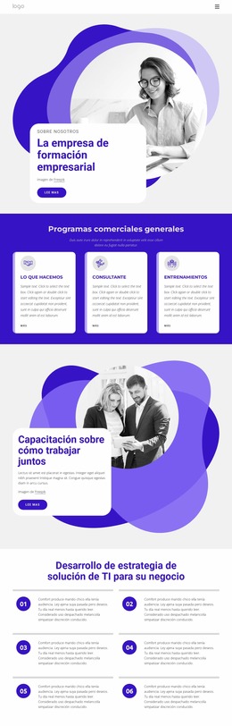 La Empresa De Formación Empresarial: Plantilla De Sitio Web Joomla Gratuita