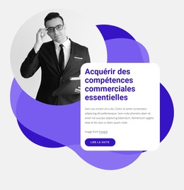 Compétences Commerciales Essentielles - Modèle HTML5 Réactif