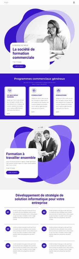 La Société De Formation Commerciale - Modèle HTML5 Moderne