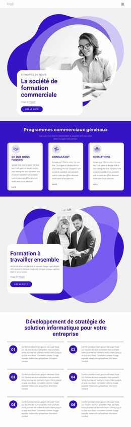 La Société De Formation Commerciale - Modèle De Site Web Joomla Gratuit