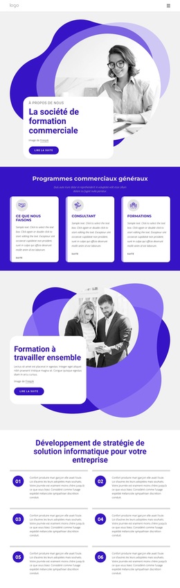 La Société De Formation Commerciale - Inspiration Du Thème WordPress