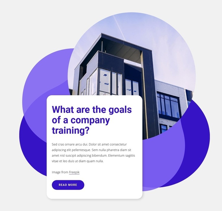 Effective corporate trainings Homepage Design