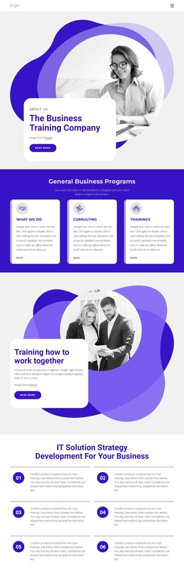The Business Training Company - Free Joomla Website Template