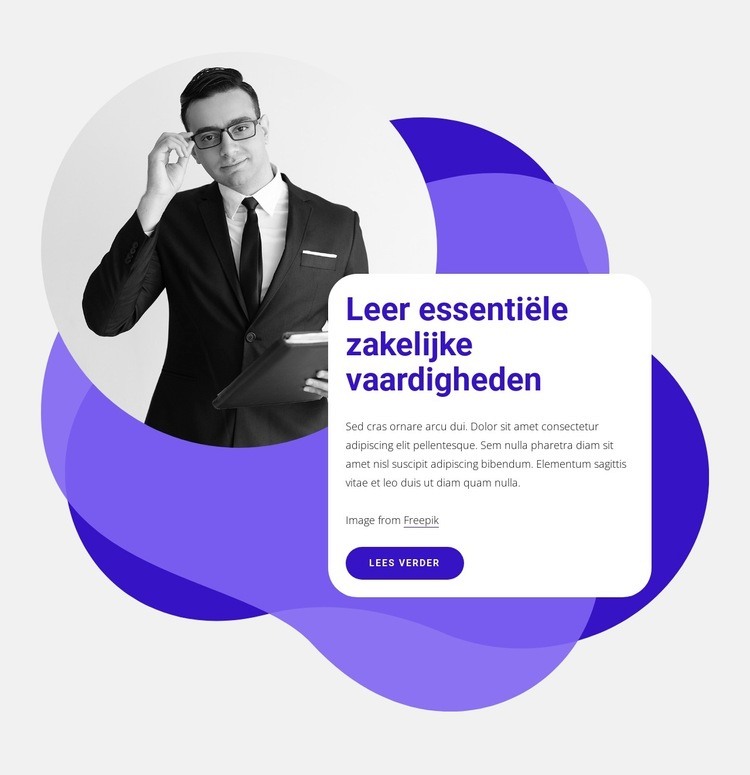 Kritische zakelijke vaardigheden Website ontwerp