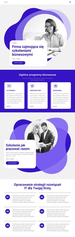 Firma Szkoleniowa Dla Biznesu - Inspiracje Motywem WordPress