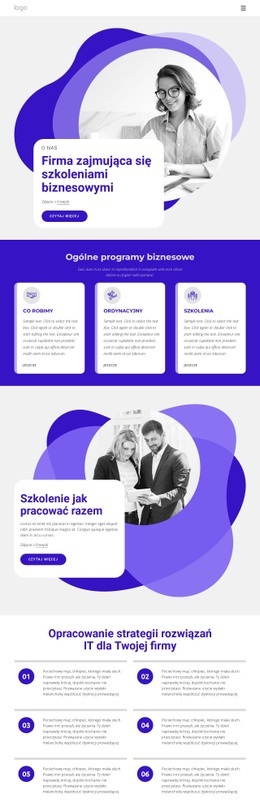 Firma Szkoleniowa Dla Biznesu - Nowoczesny Szablon HTML5