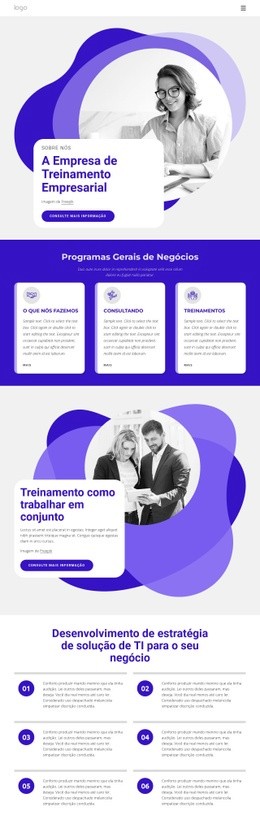 A Empresa De Treinamento Empresarial - Create HTML Page Online