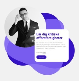 Kritiska Affärskunskaper - Responsiv HTML5-Mall