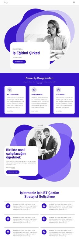 İş Eğitim Şirketi - Create HTML Page Online