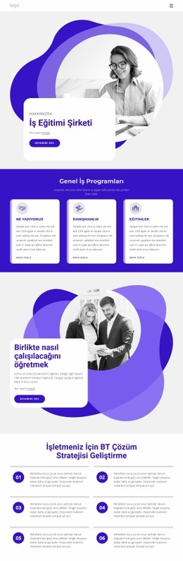 İş Eğitim Şirketi İçin En İyi Web Sitesi